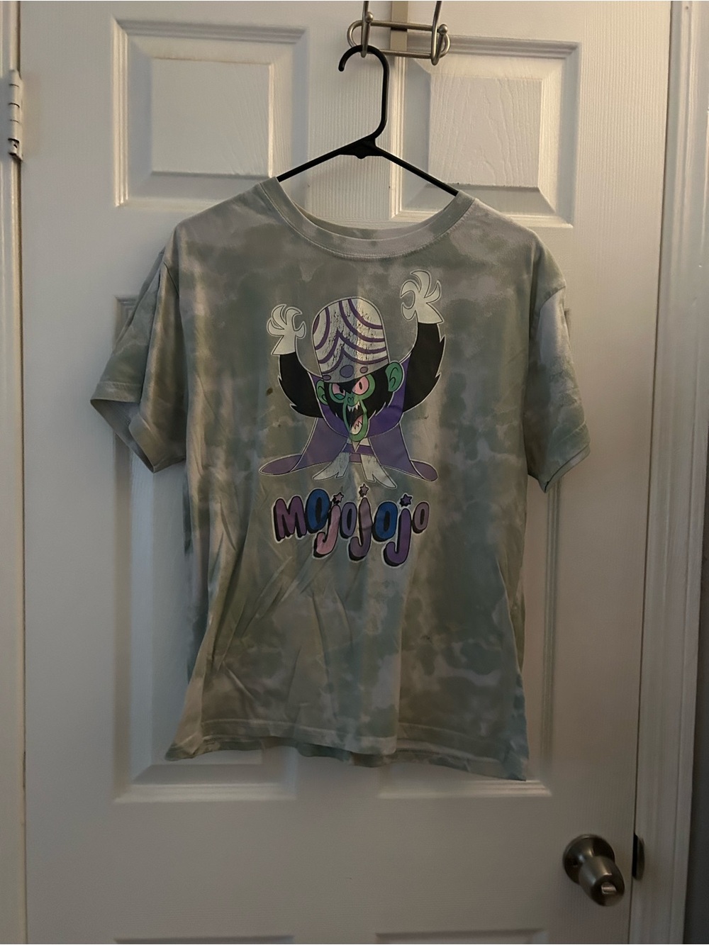 Tie-Dye Mojojo Short Sleeve Tee - Green & Purple Graphic Tee